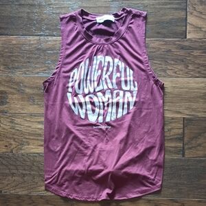 Women's Maroon Tank Top